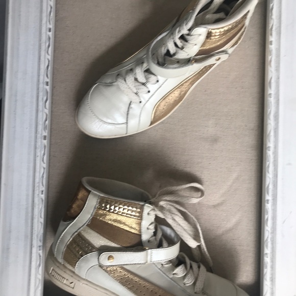 PUMA vintage high top Sneakers sz 8.5 - Picture 3 of 8